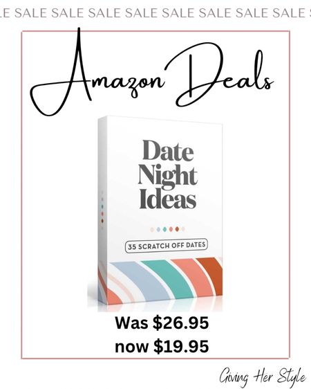 Amazon deals 
| amazon deal | daily deal | deals | amazon deals | amazon sale | lightening deal | prime deal | amazon finds | amazon prime | date night | couples gifts | gifts for him | gifts for husband | gifts for boyfriend | card game | valentines | valentines day | Valentine’s Day gifts for him | gift guide | vday | valentines day 2023 | date night box | at home date night | 

#LTKsalealert #LTKFind #LTKunder50