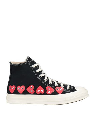 Converse X Comme Des Garçons Play Man Sneakers Black Size 9 Textile fibers | YOOX (US)
