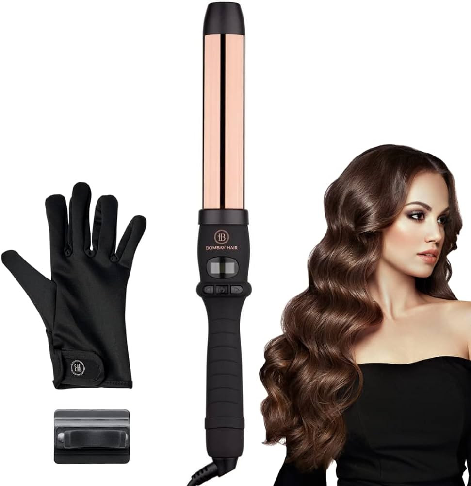 Bombay Hair- 32mm Digital Curling Barrel Wand with Cool Tip – 1.25” Titanium Curling Volume C... | Amazon (US)