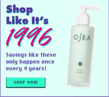 Restocked some of my favorite Osea products during their 1996 sale! Pricing for this week only is back to their pricing the year they launched! It’s a fantastic deal!

#LTKsalealert #LTKbeauty #LTKfindsunder100