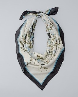 Floral-Print Square Scarf | White House Black Market