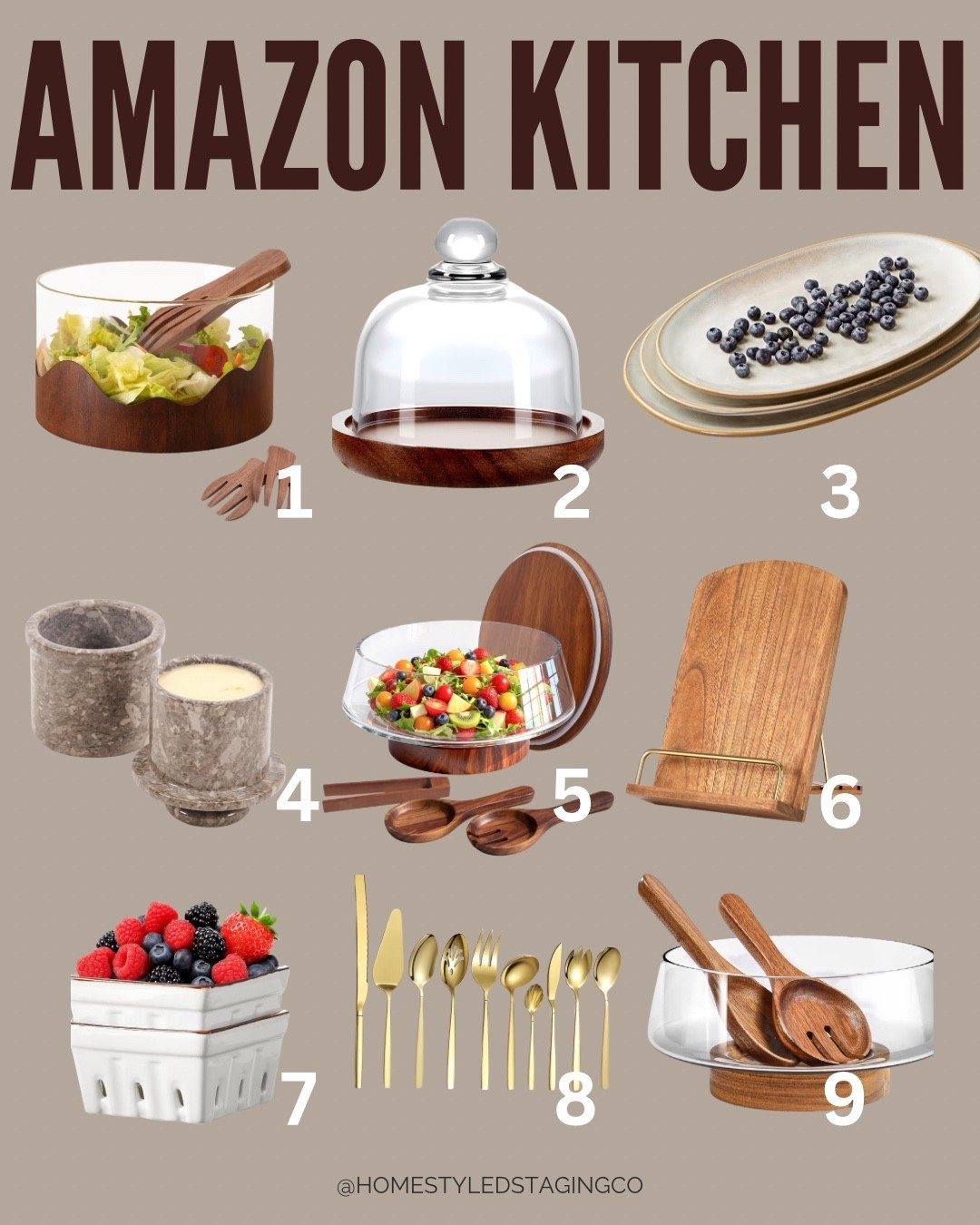 Amazon kitchen finds I actually use when staging 🤍
These are my go-to pieces for making kitchens feel warm, elevated, and lived-in without clutter.

✨ Timeless wood accents
✨ Neutral serving pieces
✨ Everyday staples that work for hosting and daily use

I’ve linked each item so you can mix, match, and recreate this look in your own kitchen — no full makeover needed.
Tap each number to shop ⬇️


#LTKHome #LTKdayinmylife