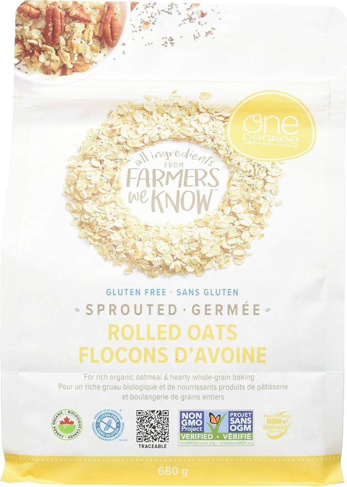 ONE Degree Sprouted Organic Rolled Oats, 680g | Amazon (CA)