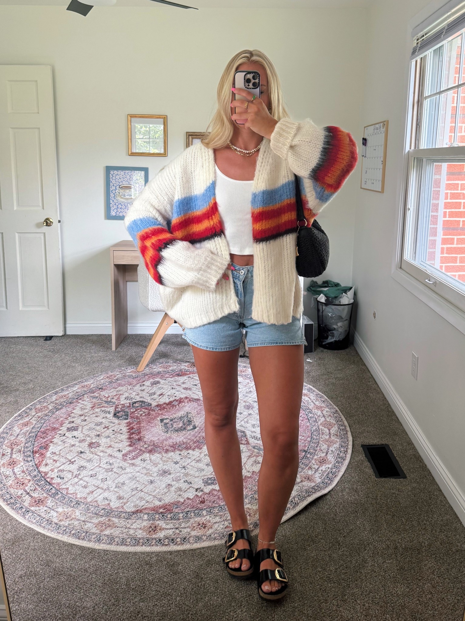 Sweater is launching at my store (Waterlilyclothing.com) this Sunday 3pm ET 💌🫐🍁✨ wearing a medium!