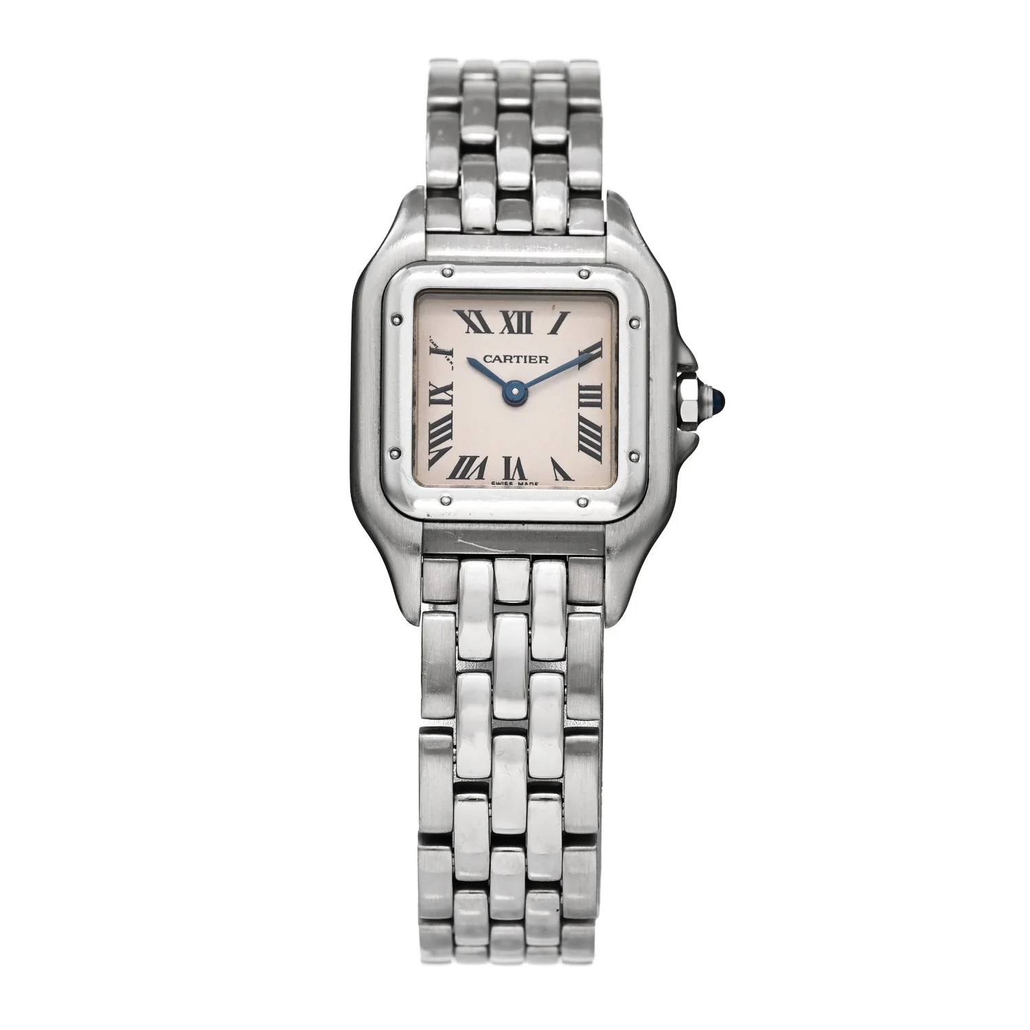 Stainless Steel 22mm Panthere Quartz Watch | FASHIONPHILE (US)