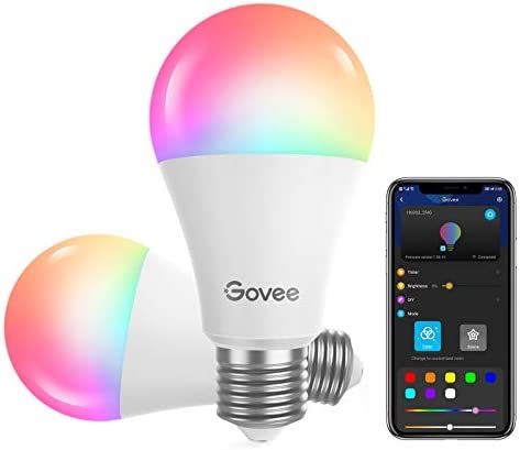 Govee Smart Light Bulbs, Dimmable RGBWW 9W LED Color Changing Bulbs 60W Equivalent, Work with Ale... | Amazon (US)