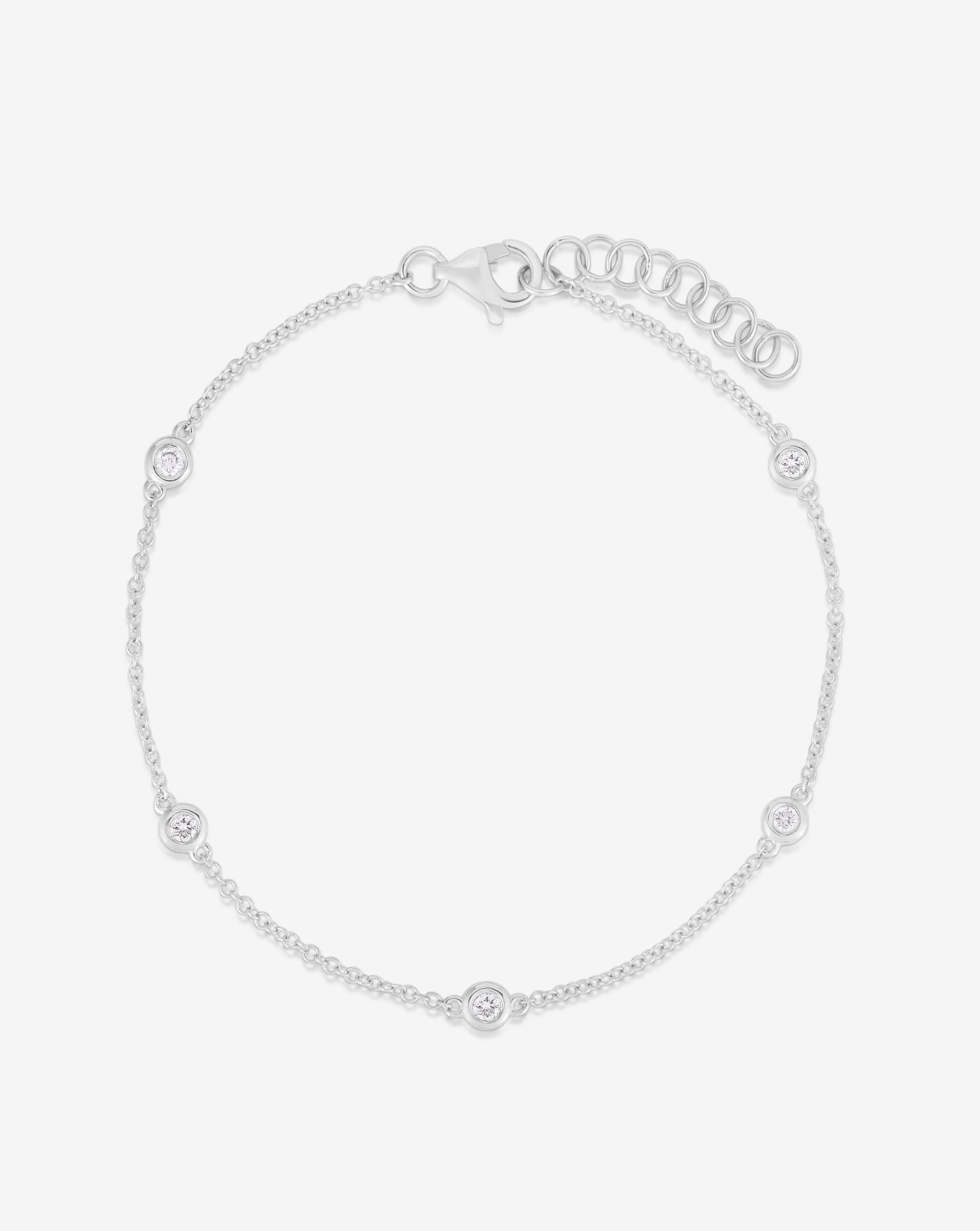 Diamond Bezel Station Bracelet | Ring Concierge