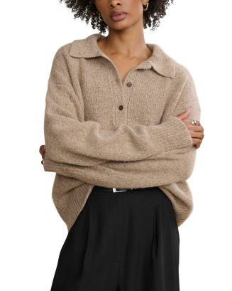 Burke Cashmere Polo Sweater | Bloomingdale's (US)