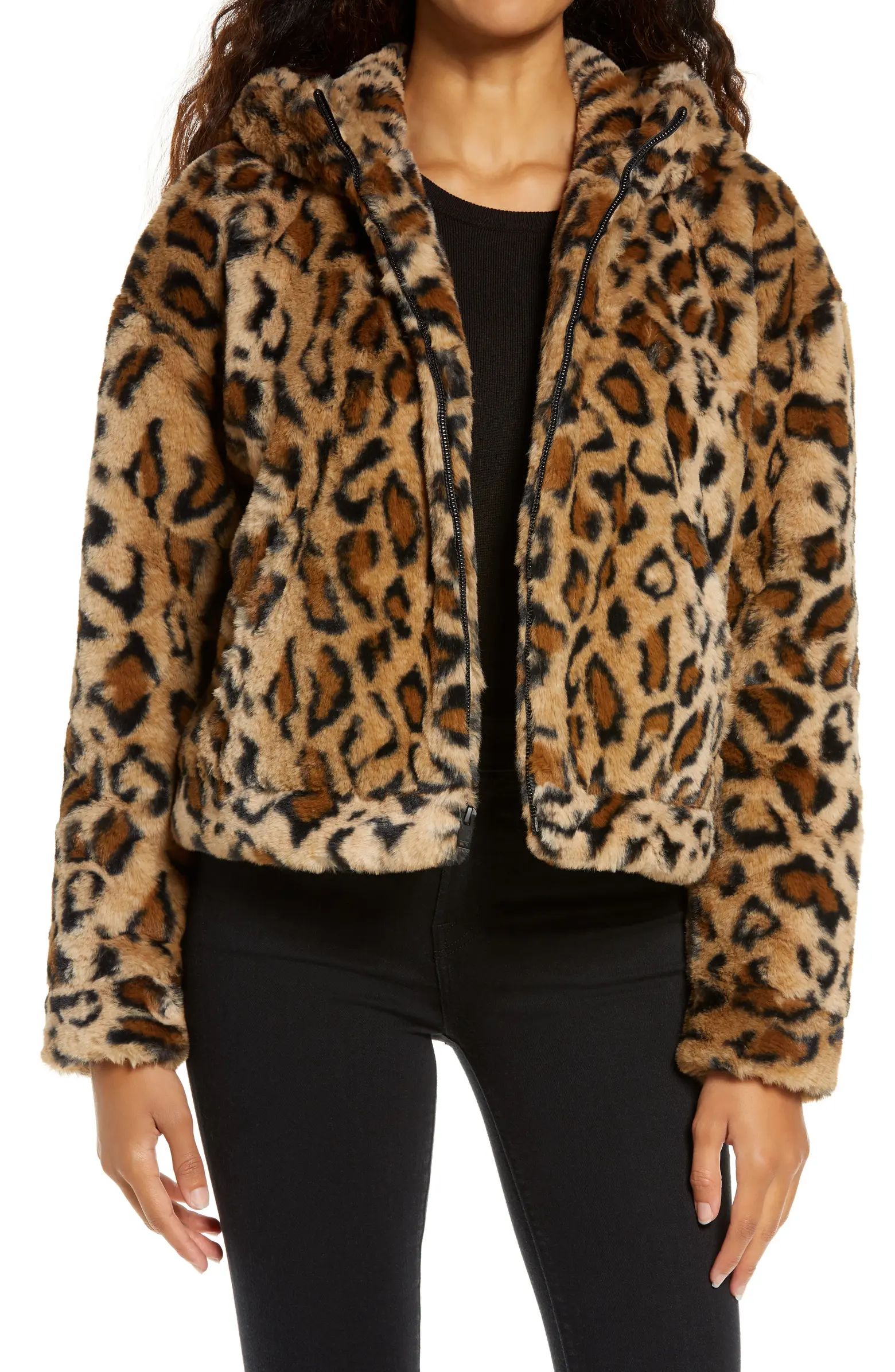 Mandy Faux Fur Hooded Jacket | Nordstrom