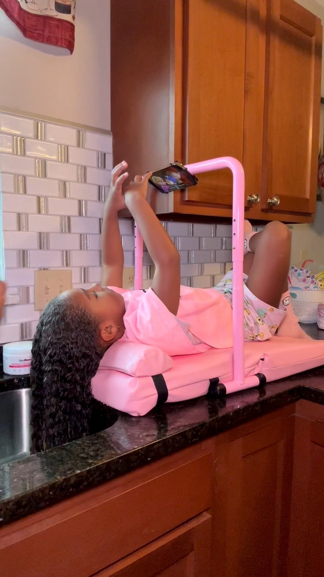 Wash day just got better Major upgrade
Alert !! This Shampoo Time mat is 10/10 !
We are in love !! This was really a breeze especially due to the device holder, a kid watching a show keeps them unbothered and occupied while you handle your business and get that hair washed! 

#LTKKids #LTKBeauty #LTKStyleTip