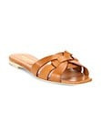 Tribute Leather Slides | Saks Fifth Avenue