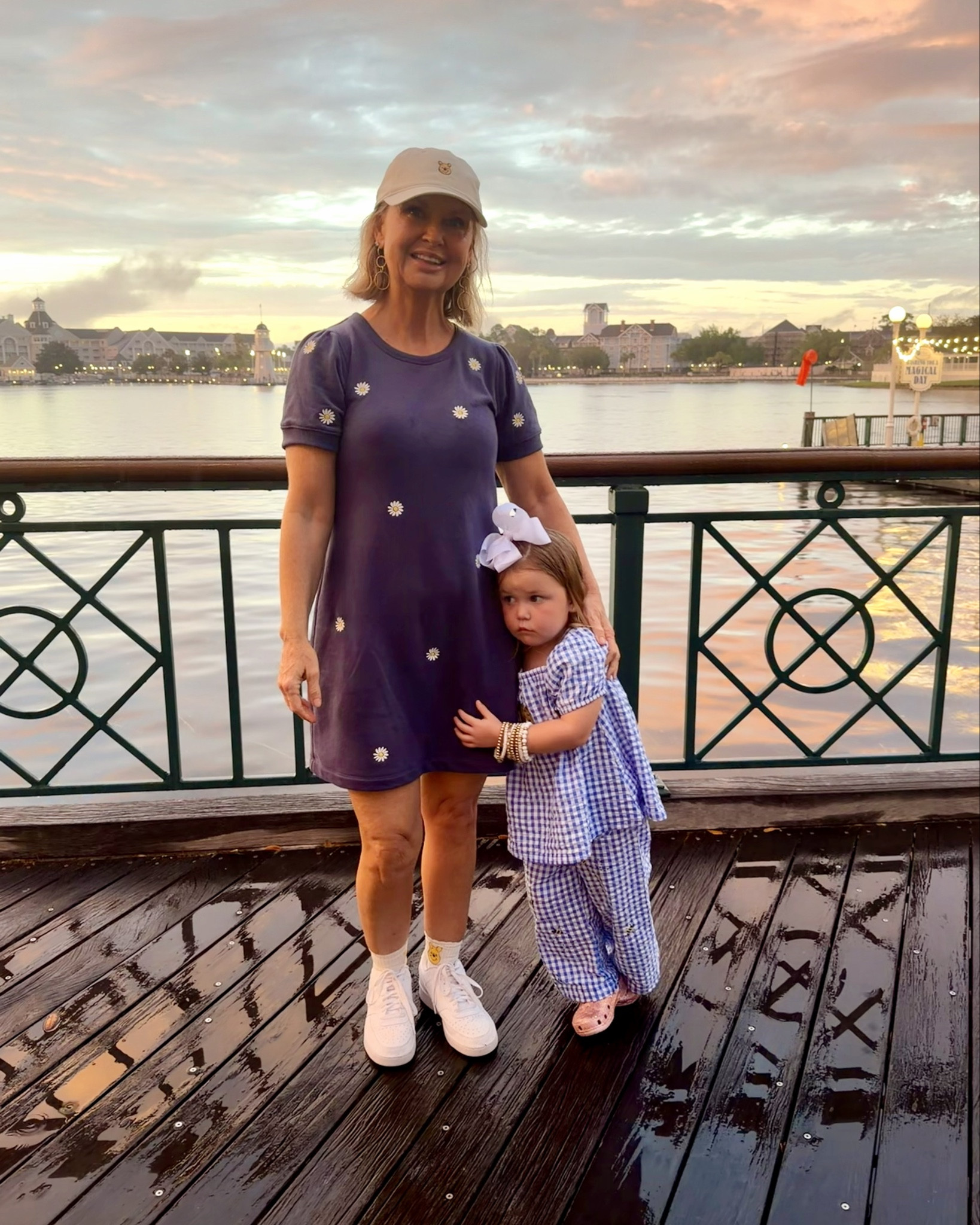 This sweet little floral tshirt dress from Walmart was perfect for a day at Disney.  Threw on a Winnie the Pooh hat and socks and I was in Disney mode 💛.  I coordinated with my sweet granddaughter in her custom Pooh outfit.  

#disneyoutfit
#epcotoutfit
#disneyparkoutfit
#disneystyle
#disneyootd

#LTKPetite #LTKOver40 #LTKootd