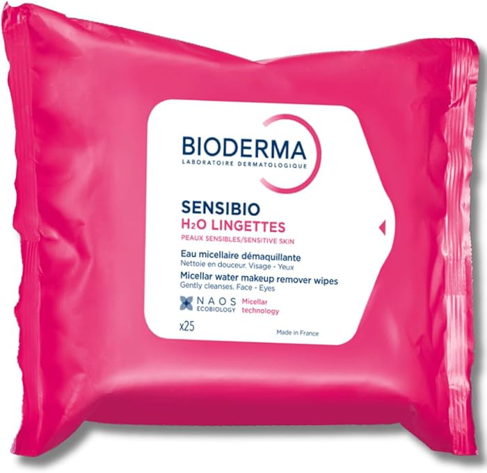 Bioderma - Sensibio H2O Wipes - Cleansing and Makeup Removing - Skin Soothing - for Sensitive Ski... | Amazon (US)