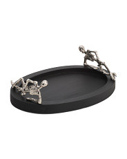 15in Skeleton Handle Platter | TJ Maxx