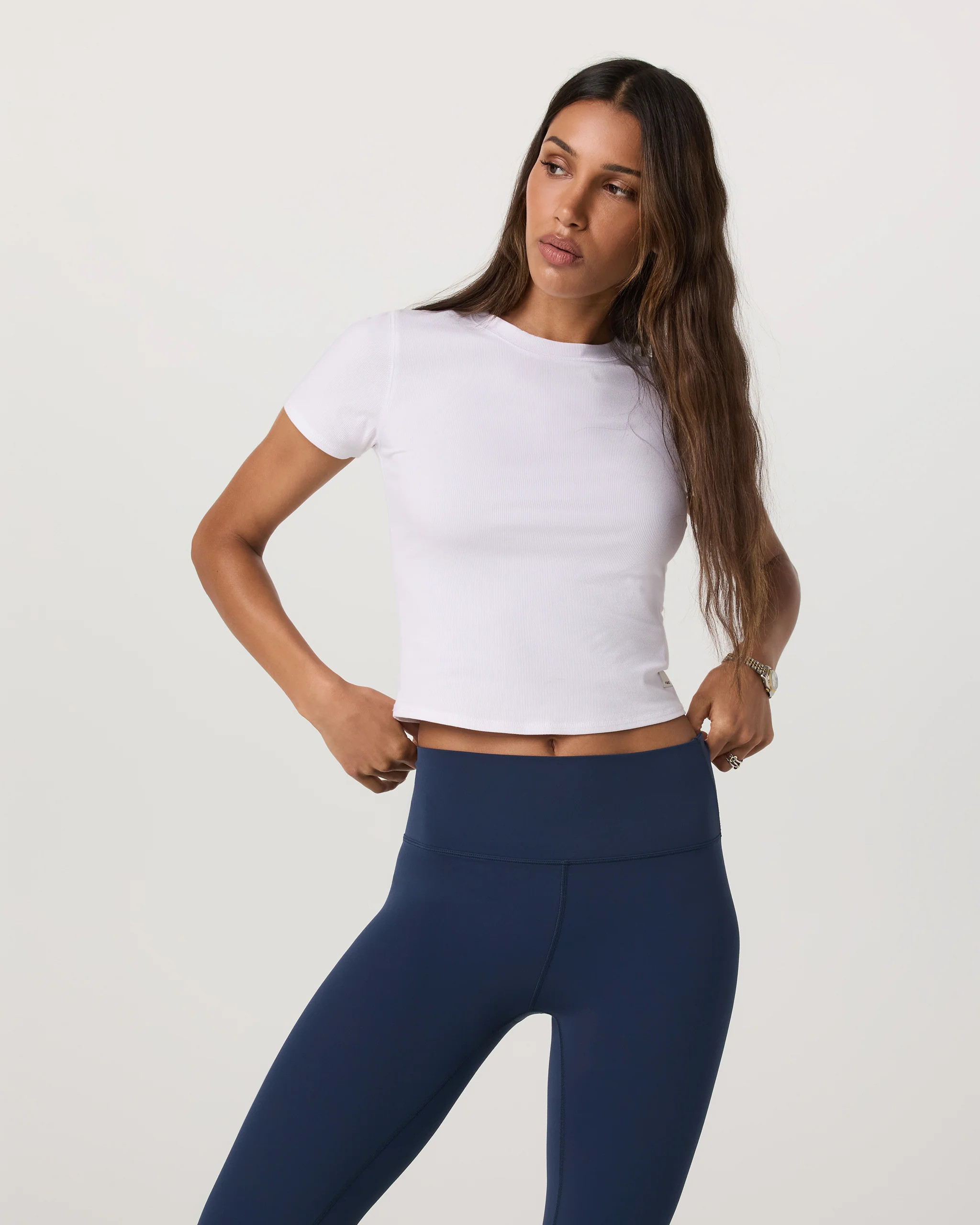 Vuori Pose Fitted T-Shirt | White | Small | Vuori Clothing (US & Canada)