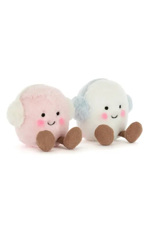 Jellycat Set of 2 Amuseables Toastie Marshmallow Plush Toys in Pink White at Nordstrom | Nordstrom