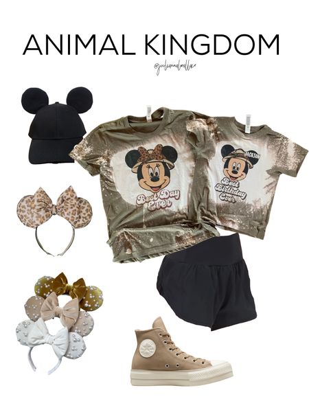 Disney world outfits 
Animal kingdom 
Safari shirts 
Leopard Minnie ears 
Mickey safari 
Tan converse 


#LTKfamily #LTKtravel #LTKFind