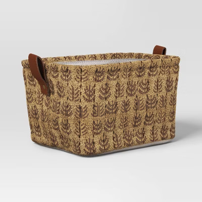 Quilted Decorative Basket Gold - Threshold™ | Target