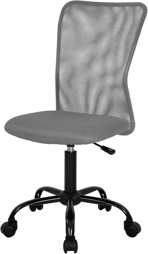 Home Office Chair Mid Back Mesh Desk Chair Armless Computer Chair Ergonomic Task Rolling Swivel C... | Amazon (US)