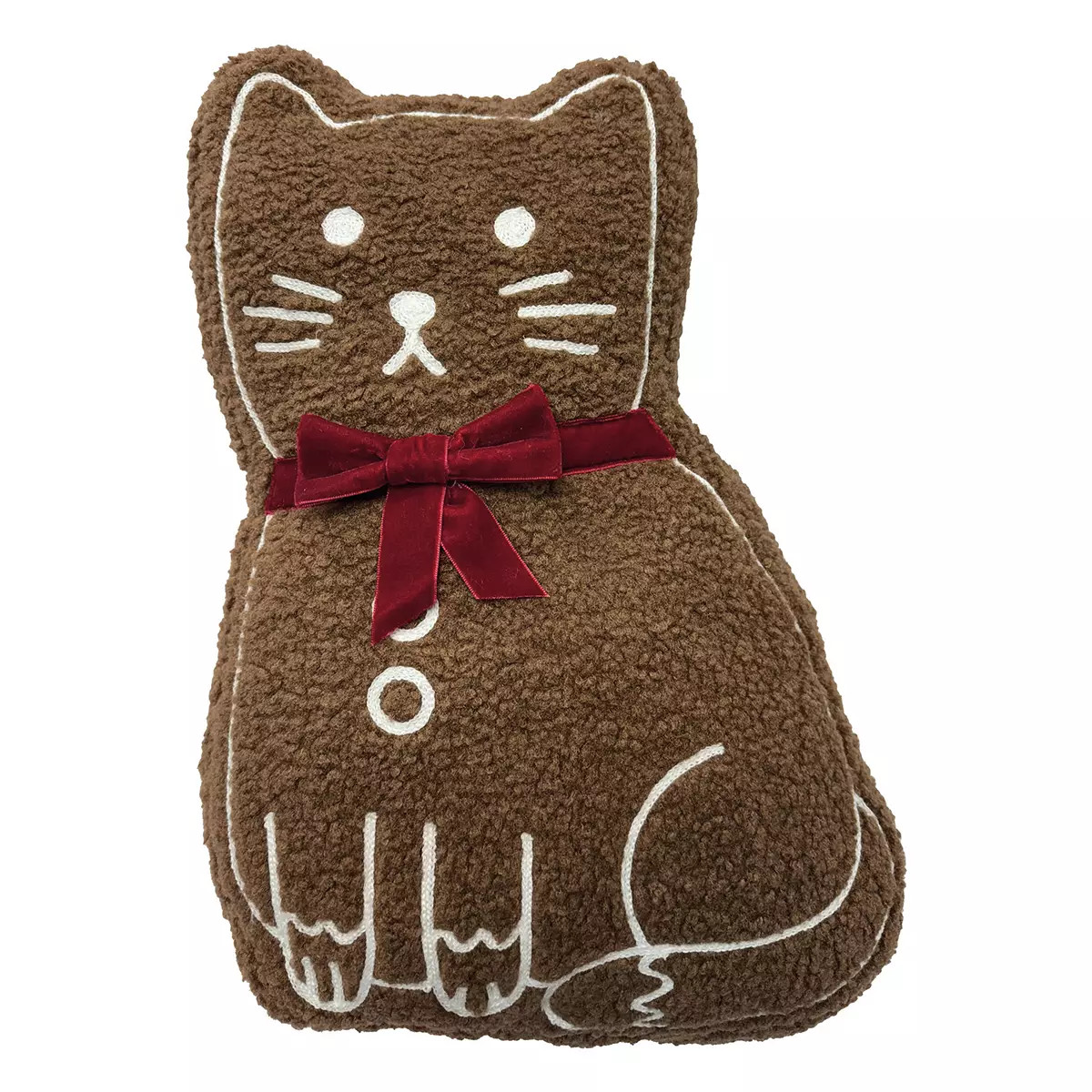 St. Nicholas Square® Brown Gingerbeard Kitty Pillow | Kohl's