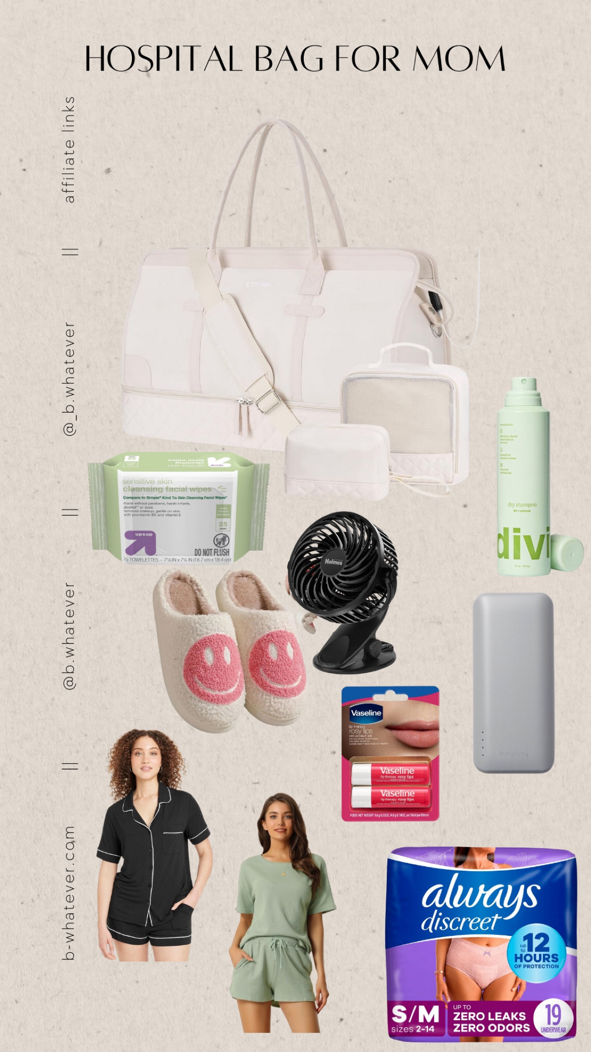 Hospital bag essentials for mom! 


#maternity 
#pregnancy #postpartum #hospitalbag 

#LTKBump #LTKItBag #LTKSaleAlert