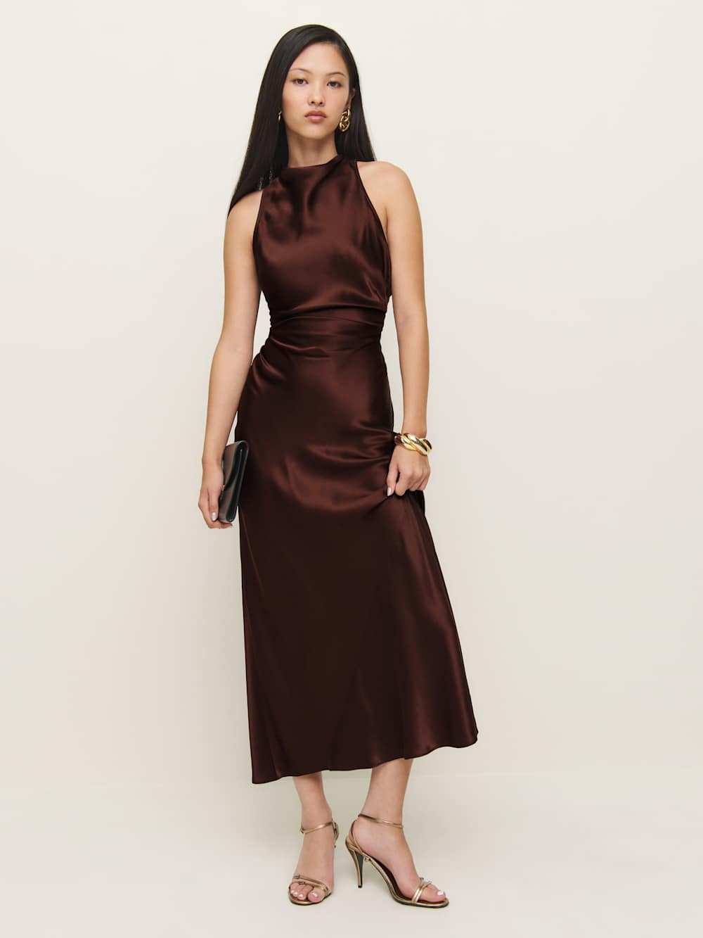 Casette Silk Dress | Reformation (Global)