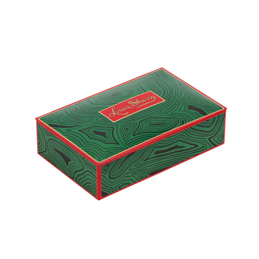 Louis Sherry Chocolate Tin, 12 Piece, Harrison Howard Malachite PRE-OR | Persnickety