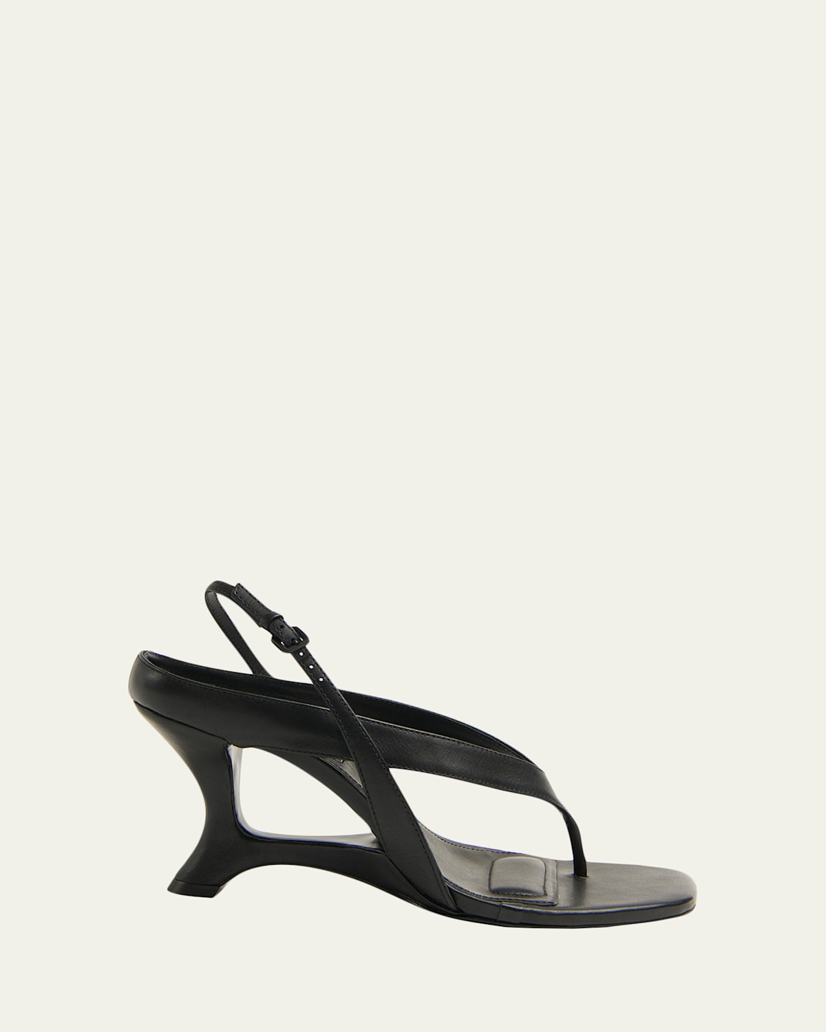 Darya Leather Wedge Thong Sandals | Bergdorf Goodman