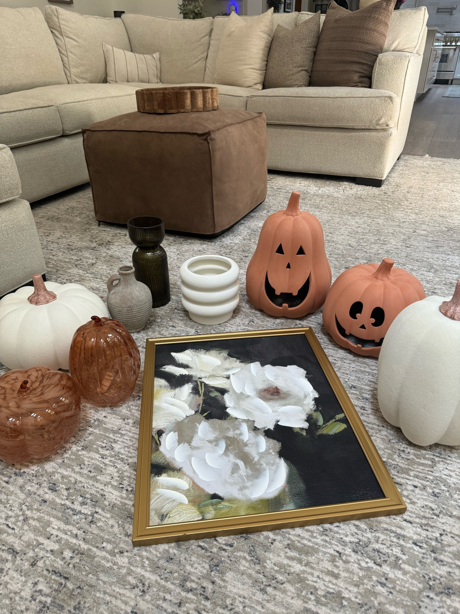 @walmart fall haul! I found the cutest glass and ceramic pottery pumpkins, glass ribbed vase, suede pumpkins and the cutest wall art! SO AFFORDABLE TOO! #walmartpartner #walmarthome

#LTKFallSale #LTKHome #LTKSeasonal