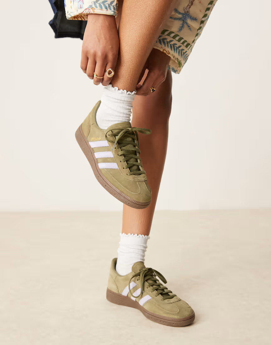 adidas Originals Handball spezial trainers in olive and violet-Green | ASOS (Global)