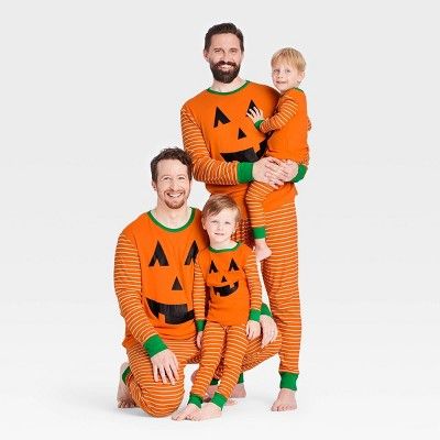 Halloween Pumpkin Matching Family Pajama Collection - Orange | Target
