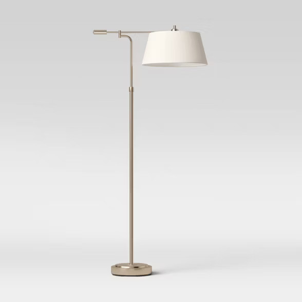 Farmhouse Swing Arm Floor Lamp Brass - Threshold™ | Target