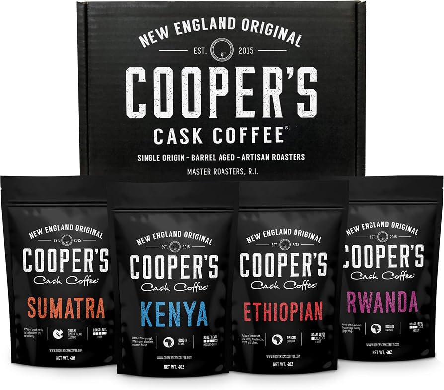 Whole Bean Coffee 4 Bag Gift Box Set, Single Origin Gourmet Coffee, Roasted Coffee Organic Sumatr... | Amazon (CA)