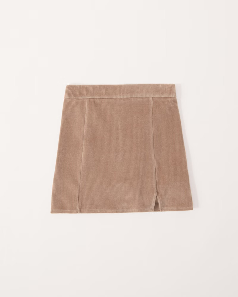 corduroy a-line skirt | Abercrombie & Fitch (US)
