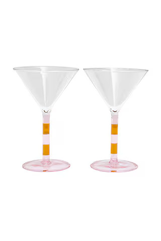 Striped Martini Glasses Set Of 2
                    
                    Fazeek | Revolve Clothing (Global)