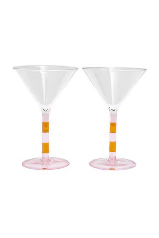 Striped Martini Glasses Set Of 2
                    
                    Fazeek | Revolve Clothing (Global)