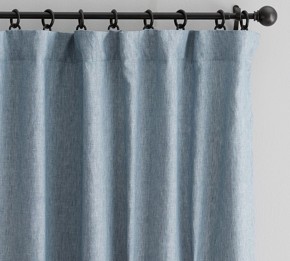 Belgian Flax Linen Curtain | Pottery Barn (US)