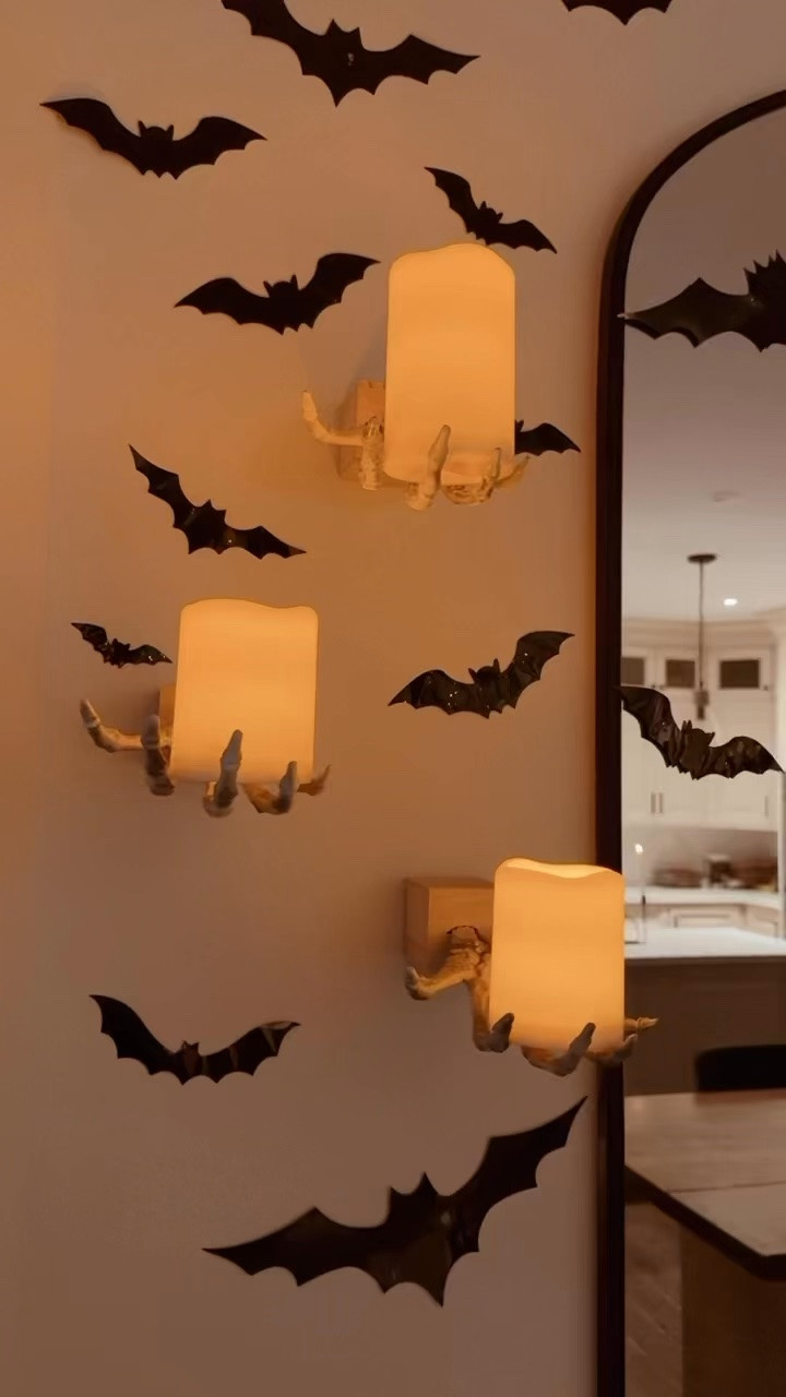 DIY wall sconces
Skeleton diy 
Halloween ideas

#LTKSeasonal #LTKHome