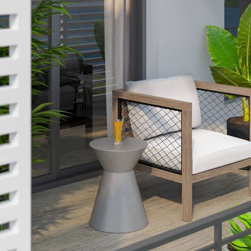 Outdoor Concrete Side Table - Gray - TK Classics | Target