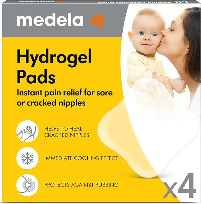 Medela Hydrogel Pads, Instant Pain Relief for Cracked or Sore Nipples from Breastfeeding and Pump... | Amazon (US)