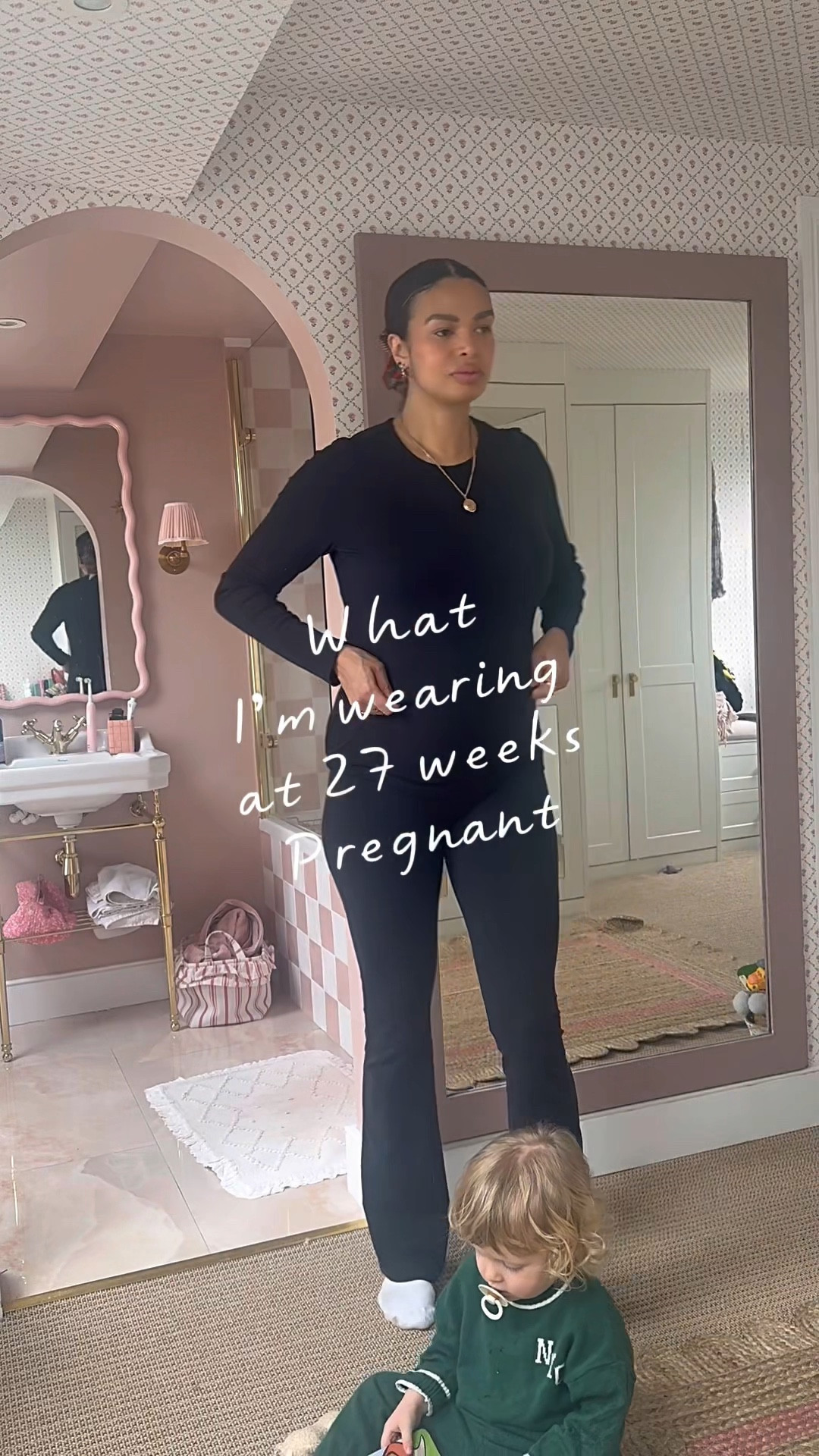 What I’m wearing at 27 weeks pregnant 🤰🏽 

#LTKspring #LTKuk #LTKmaternity