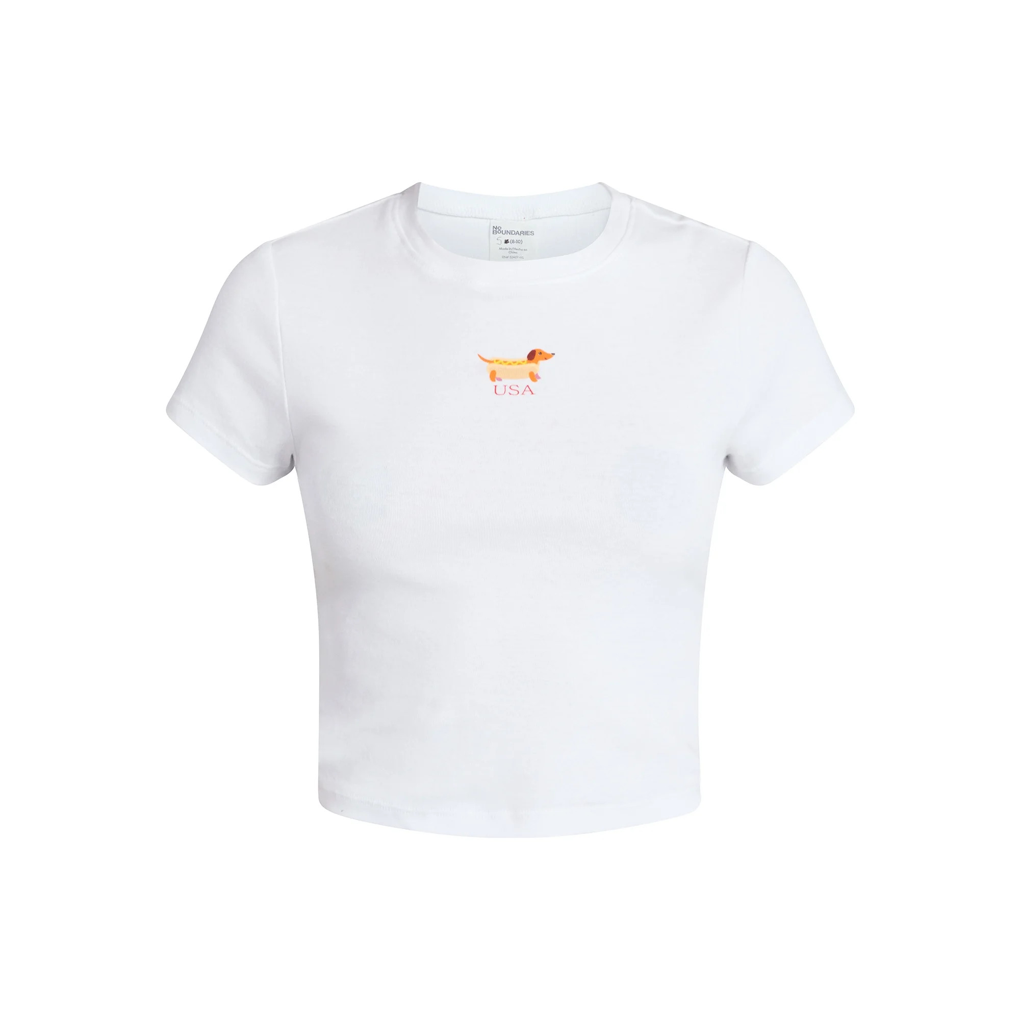 No Boundaries Americana Graphic Cotton Baby Tee, Women's XXS-XXL | Walmart (US)