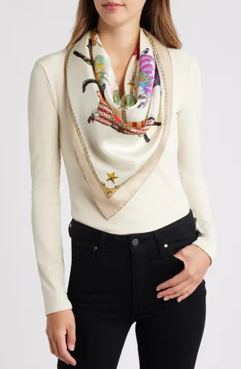 The Menagerie Silk Square Scarf | Nordstrom