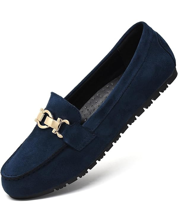 Loafers for Women Business Casual Shoes Comfortable & Lightweight Penny Loafers Slip On Work Flat... | Amazon (US)
