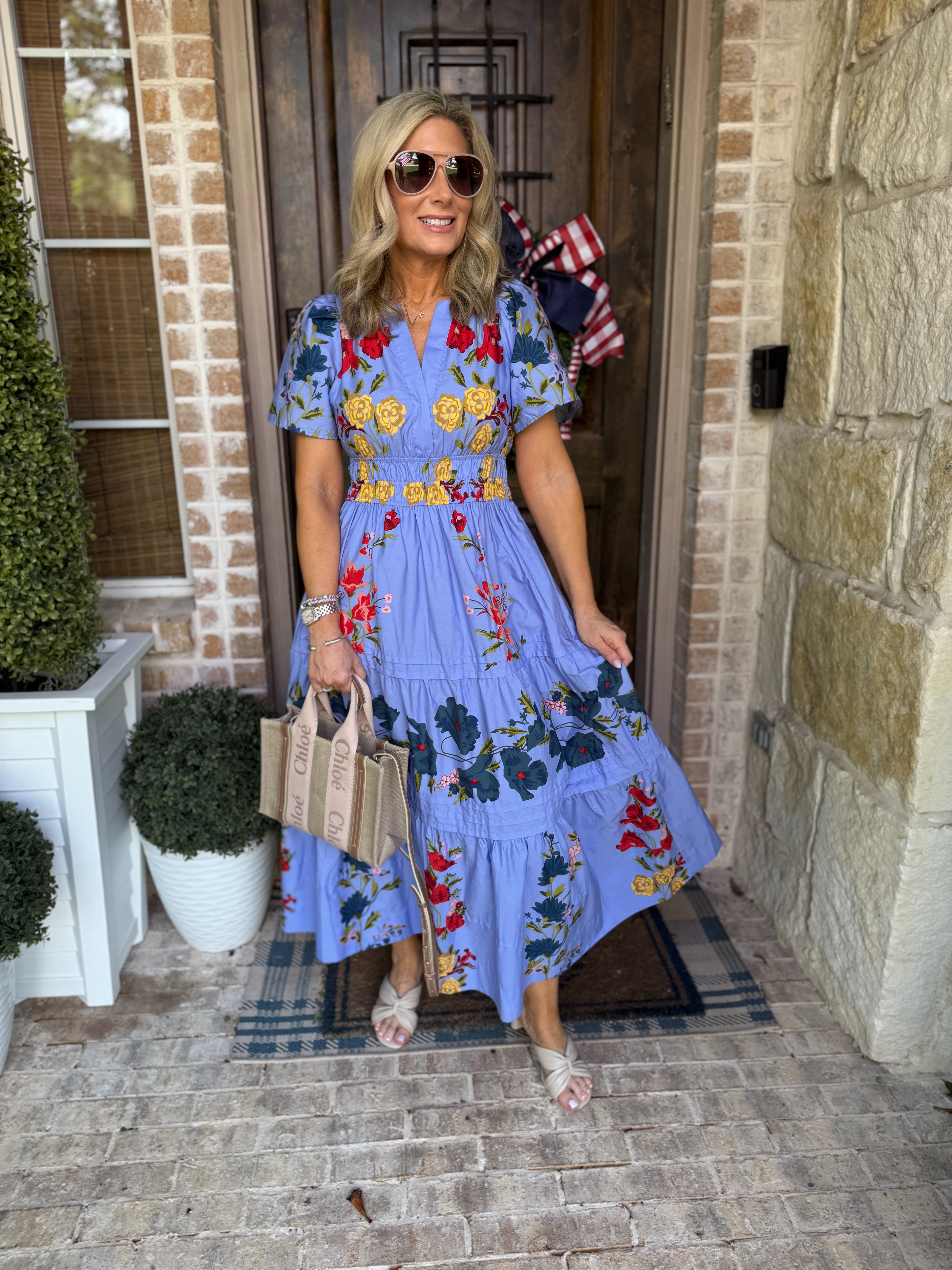 Threw this on for a quick lunch date with my husband. Love the crisp cotton feel and that it comes in so many colors and patterns, in Regular, Petite and Plus sizes! Wearing it in size Petite XS. 

 #LTKOver40 #LTKPetite