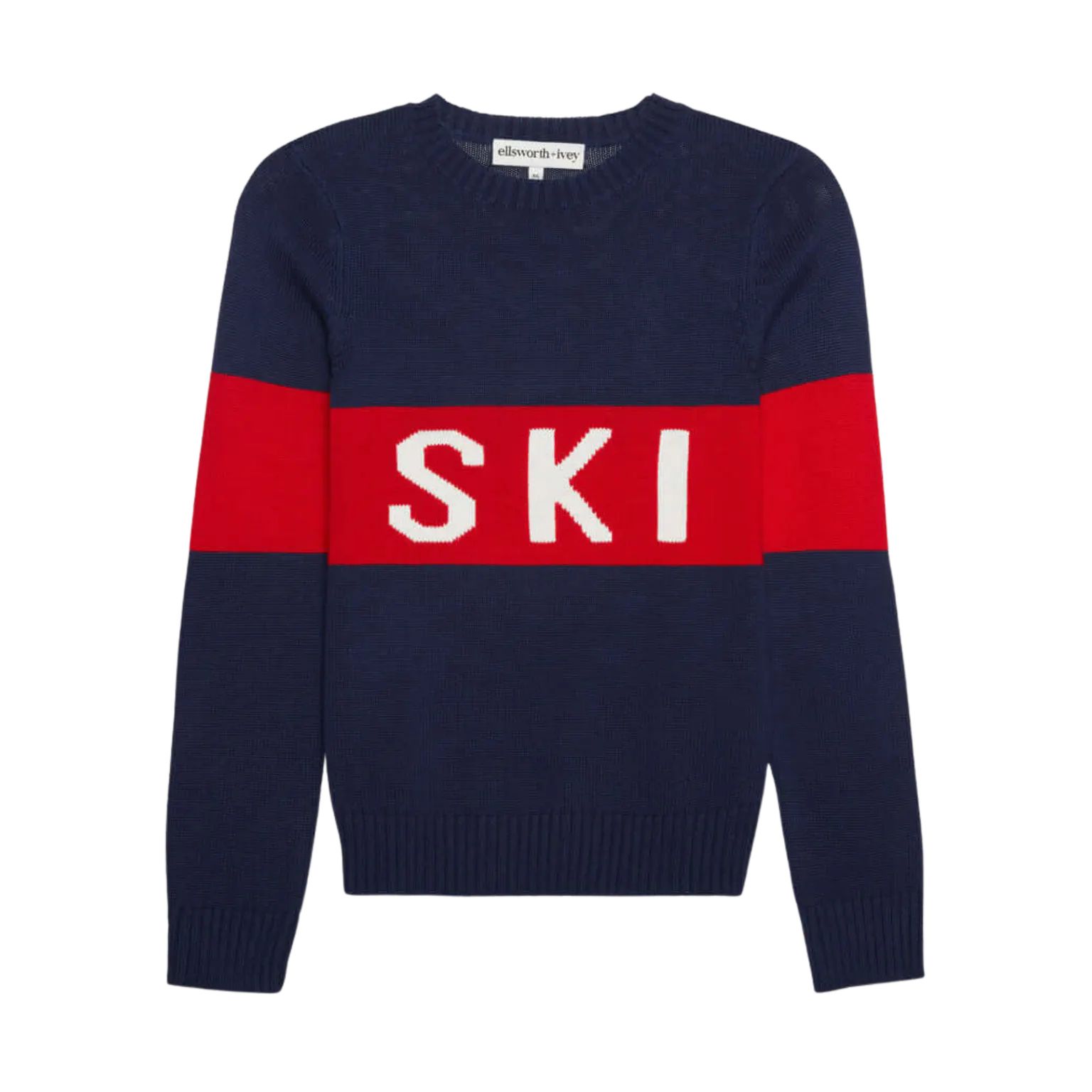 Ellsworth + Ivey Navy Block SKI Sweater | Verishop