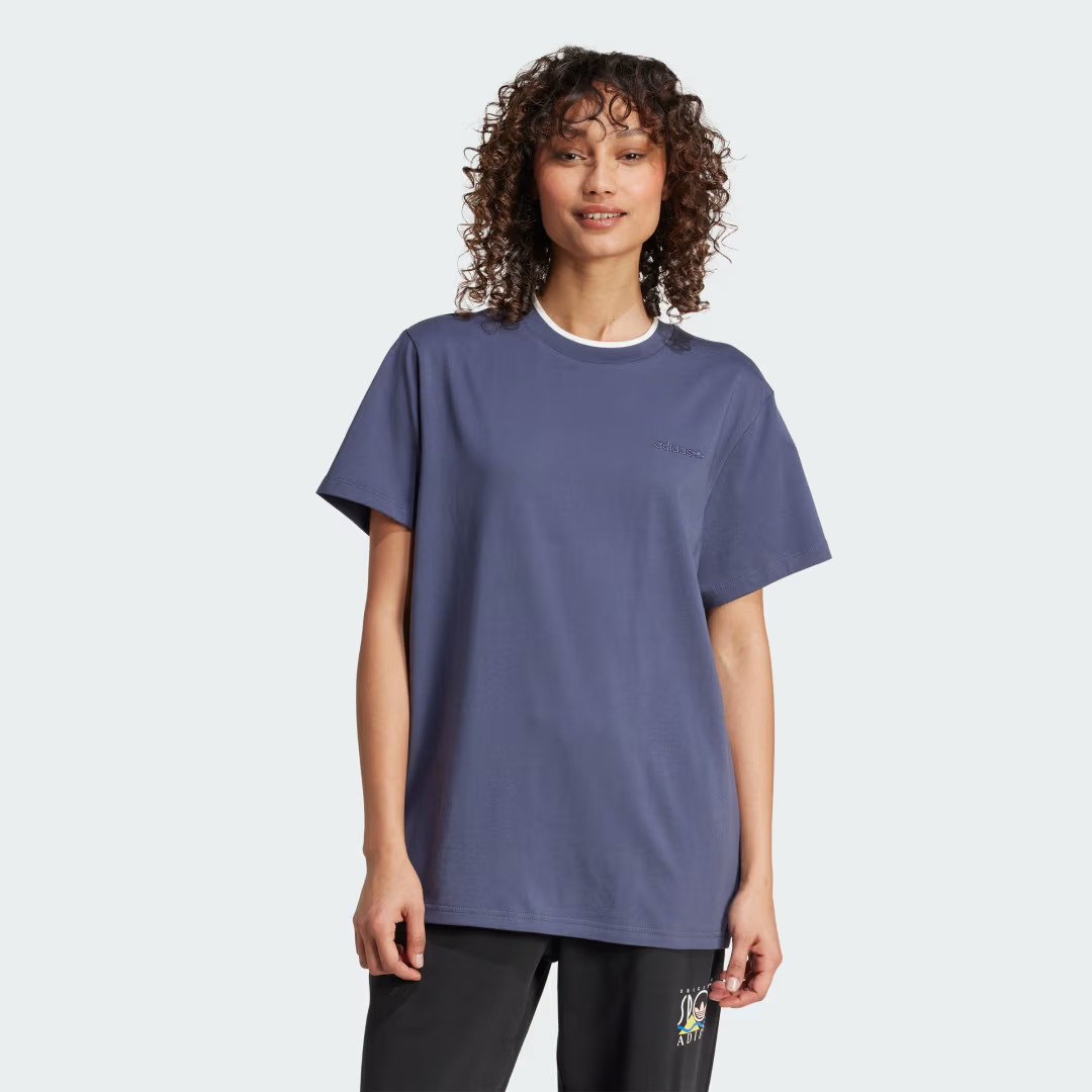 adidas Graphic adidas Sports Loose 3-Stripes Tee Shadow Navy M Womens | adidas (US)