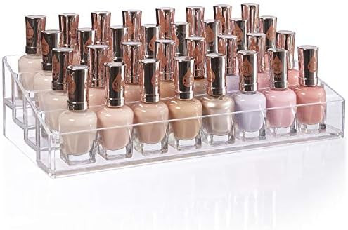 STORi Clear Plastic Multi-Level Nail Polish Organizer | Holds up to 40 Bottles | Amazon (US)