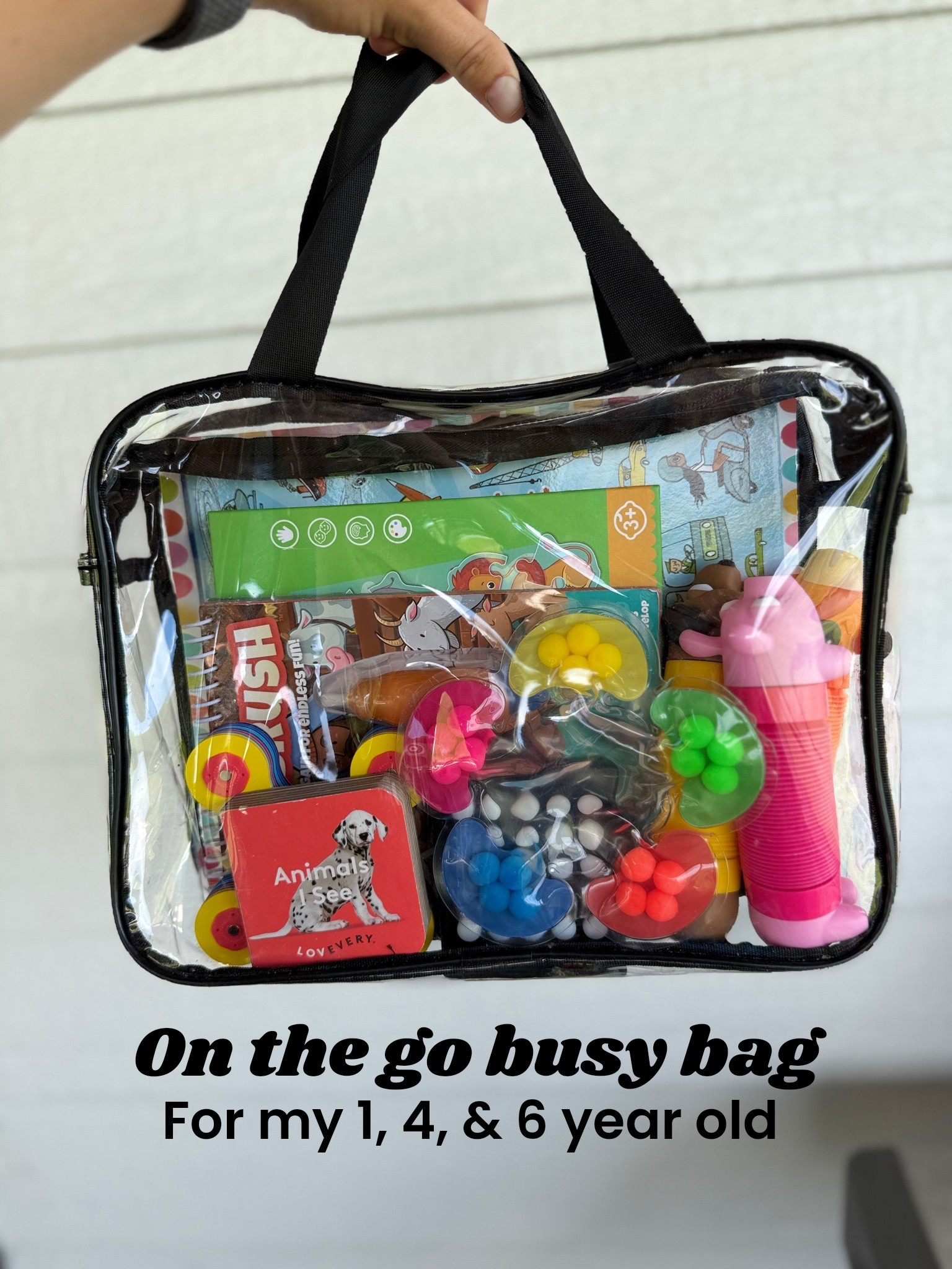 One of my favorite mom hacks: keep a few busy bags packed and ready to grab. 🙌

I rotate the items every few weeks so they always feel fresh and exciting, and they have saved us during travel, sporting events, restaurants, appointments, church, and all those moments when kids need something to do while waiting.

This one is packed for my 1, 4, and 6-year-old, and every item  I could find is linked here! 🤎

#MomHack #BusyBagIdeas #TravelWithKids #ToddlerActivities #MomLifeMadeEasier