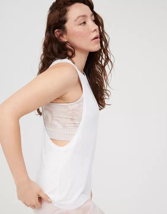 OFFLINE Ribbed Tank Top | American Eagle Outfitters (US & CA)
